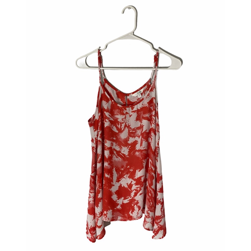 Charming Charlie medium floral pink tank top